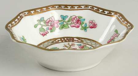 Indian Tree Multicolor (Scalloped, Older) Fruit/Dessert (Sauce) Bowl