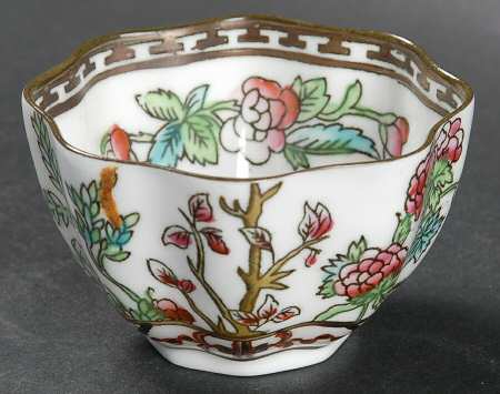 Indian Tree Multicolor (Scalloped, Older) Mini Open Sugar Bowl