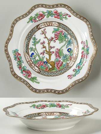 Indian Tree Multicolor (Scalloped, Older) Muffin Dish No Lid