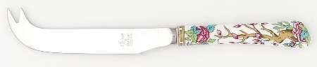 Indian Tree Multicolor (Scalloped, Older) Cheese Knife with Stainless Blade