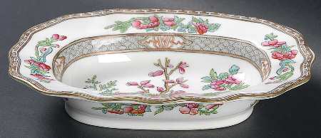 Indian Tree Multicolor (Scalloped, Older) 9" Oval Vegetable Bowl