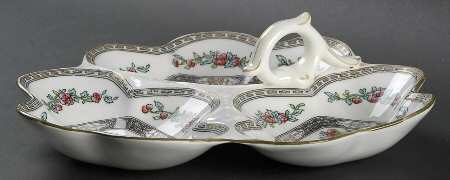 Indian Tree Multicolor (Scalloped, Older) 3-Part Relish