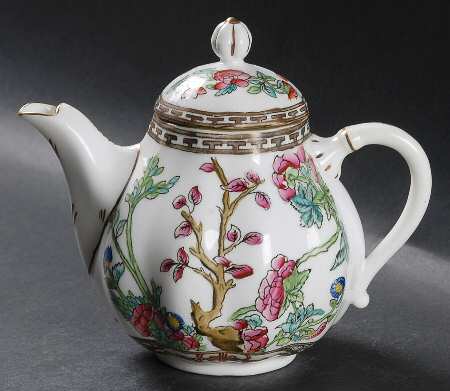 Indian Tree Multicolor (Scalloped, Older) Mini Teapot & Lid