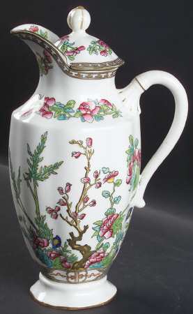 Indian Tree Multicolor (Scalloped, Older) 32 Oz Pitcher with Lid