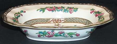 Indian Tree Multicolor (Scalloped, Older) 9" Oval Vegetable Bowl