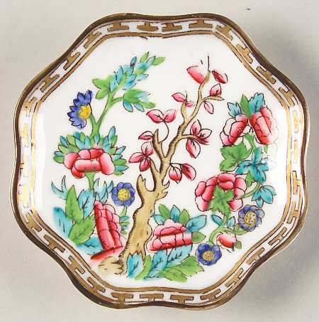 Indian Tree Multicolor (Scalloped, Older) Butter Pat