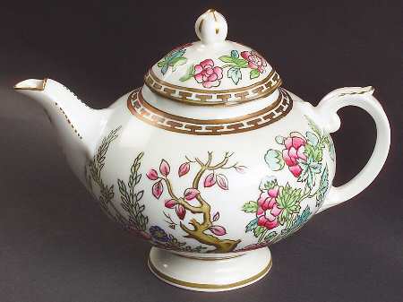 Indian Tree Multicolor (Scalloped, Older) Individual Teapot & Lid
