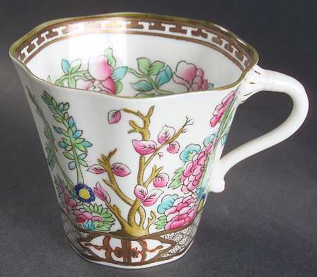 Indian Tree Multicolor (Scalloped, Older) Flat Cup