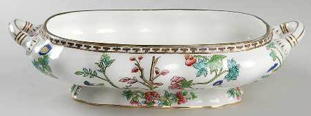 Indian Tree Multicolor (Scalloped, Older) Oval Vegetable No Lid