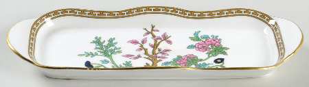 Indian Tree Multicolor (Scalloped, Older) Small Oval Tray