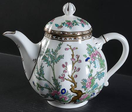 Indian Tree Multicolor (Scalloped, Older) Teapot & Lid
