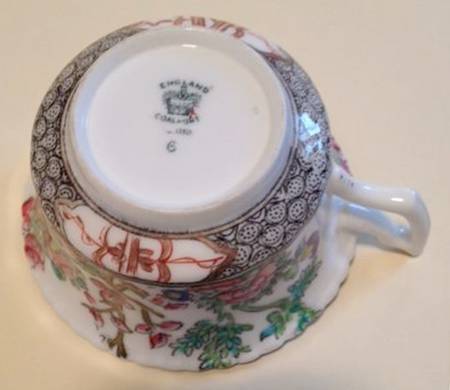 Indian Tree Multicolor (Scalloped, Older) Flat Cup