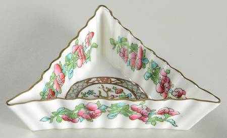 Indian Tree Multicolor (Scalloped, Older) 5" Triangle Nut Dish