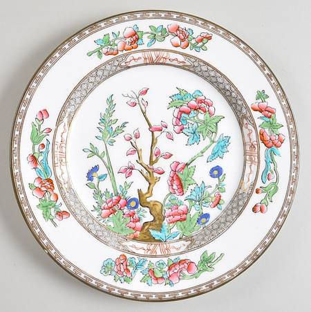 Indian Tree Multicolor (Smooth Edge) Luncheon Plate