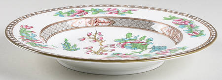 Indian Tree Multicolor (Smooth Edge) Large Rim Soup Bowl