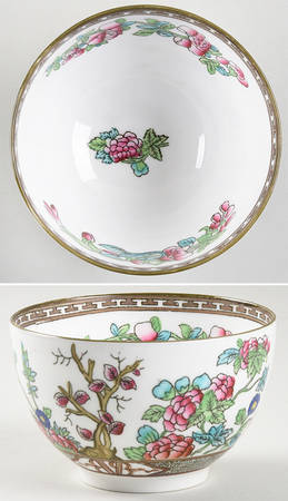 Indian Tree Multicolor (Smooth Edge) Cranberry Bowl