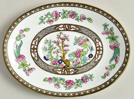 Indian Tree Multicolor (Smooth Edge) Underplate for Gravy Boat