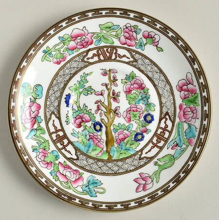 Indian Tree Multicolor (Smooth Edge) Saucer for Footed Cream Soup Bowl