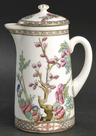 Indian Tree Multicolor (Smooth Edge) Hot Water Jug & Lid