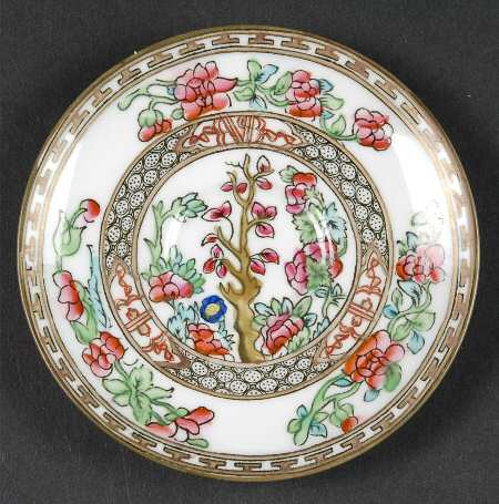 Indian Tree Multicolor (Smooth Edge) Saucer for Demitasse Cup