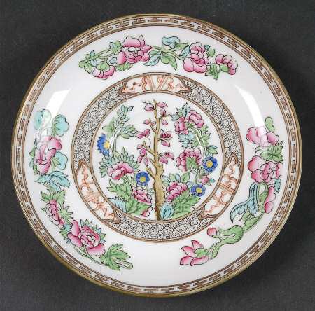 Indian Tree Multicolor (Smooth Edge) Saucer for Flat Cup