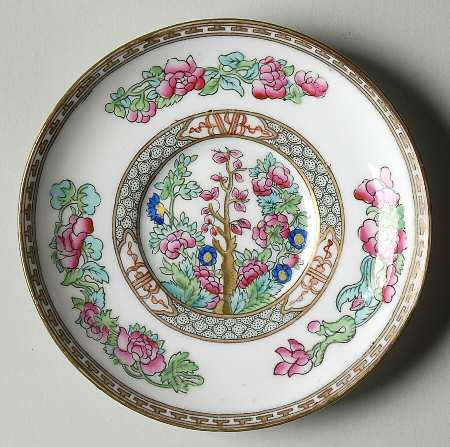 Indian Tree Multicolor (Smooth Edge) Saucer for Oversized Cup by Coalport