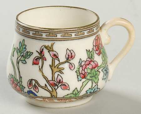 Indian Tree Multicolor (Smooth Edge) Mustard Jar No Lid by Coalport
