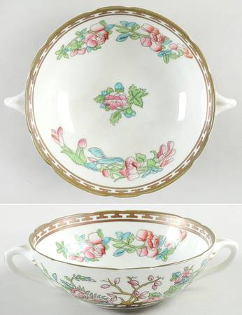 Indian Tree Multicolor (Semi Scalloped) Flat Cream Soup Bowl by Coalport