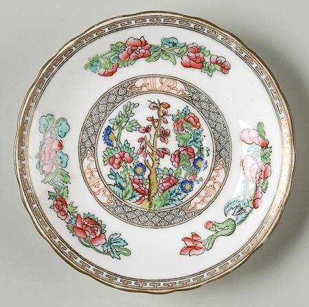 Indian Tree Multicolor (Semi Scalloped) Saucer for Oversized Cup