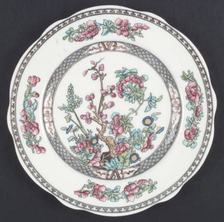 Indian Tree Multicolor (Semi Scalloped) Luncheon Plate