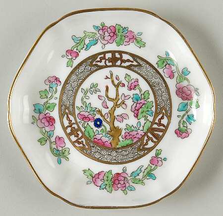 Indian Tree Multicolor (Semi Scalloped) Coaster by Coalport