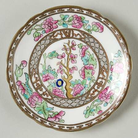 Indian Tree Multicolor (Semi Scalloped) Saucer for Demitasse Cup