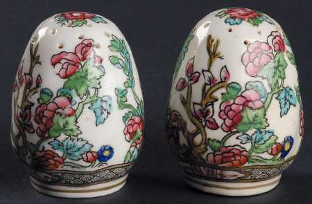 Indian Tree Multicolor (Semi Scalloped) Salt & Pepper Set