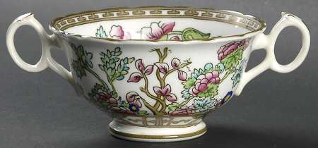 Indian Tree Multicolor (Semi Scalloped) Footed Bouillon Cup by Coalport