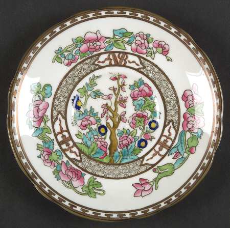 Indian Tree Multicolor (Semi Scalloped) Saucer for Footed Cream Soup Bowl