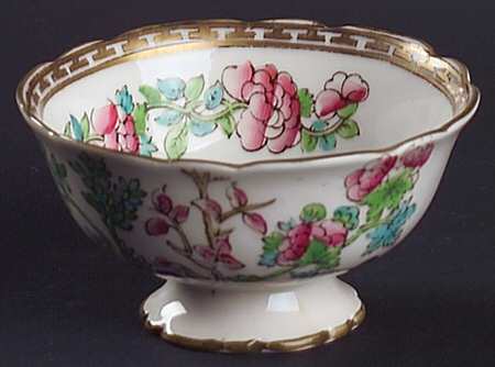 Indian Tree Multicolor (Semi Scalloped) Open Sugar Bowl
