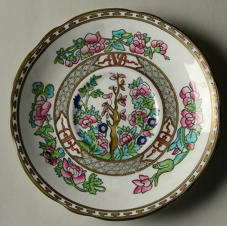 Indian Tree Multicolor (Semi Scalloped) Saucer for Cream Soup Bowl by Coalport
