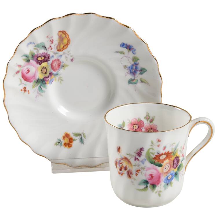 Junetime Flat Demitasse Cup & Saucer Set