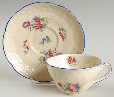 Lady Diana Flat Cup & Saucer Set by Coalport