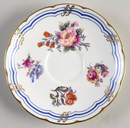 Leighton Sprays (Gold Trim) Saucer