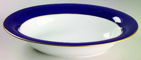 Majestic Blue 9" Oval Vegetable Bowl