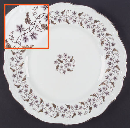 Minerva White (Raised Edge) by Coalport