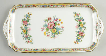 Ming Rose Large Sandwich Tray