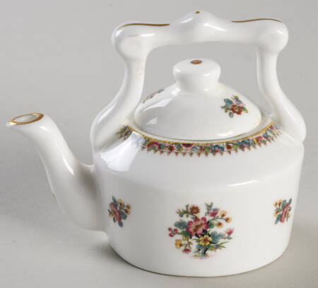 Ming Rose Miniature Kettle & Lid by Coalport