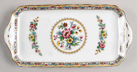 Ming Rose Large Sandwich Tray