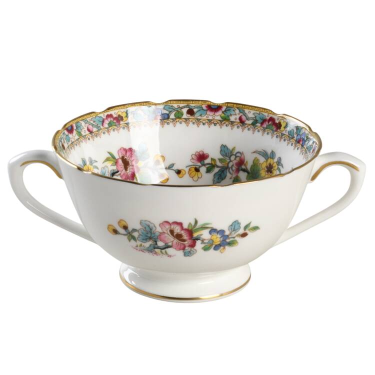 Ming Rose Footed Cream Soup Bowl