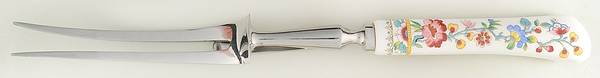 Ming Rose Carving Fork with Stainless Prongs