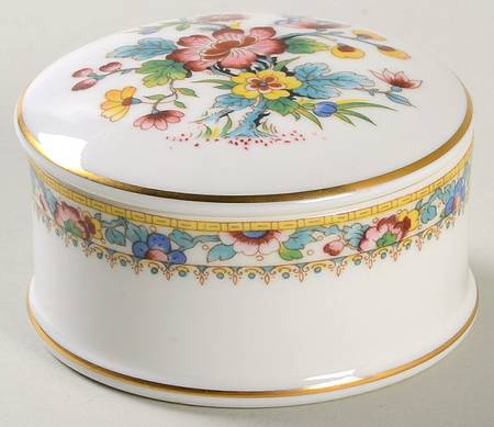 Ming Rose Trinket Box with Lid