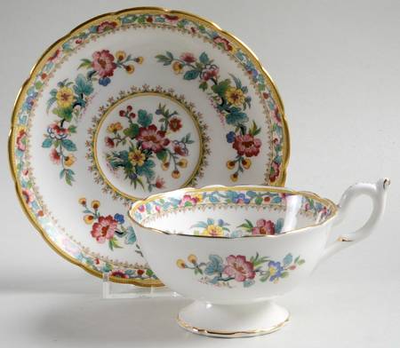 Ming Rose Footed Cup & Saucer Set