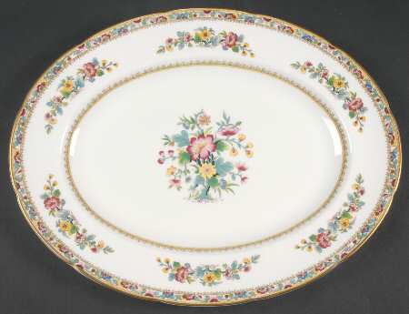 Ming Rose 13" Oval Serving Platter